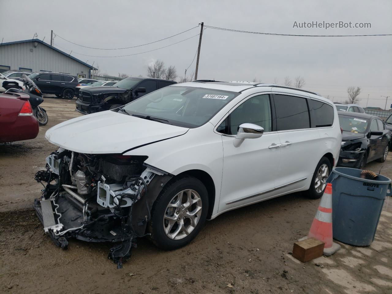 2020 Chrysler Pacifica Limited Белый vin: 2C4RC1GG2LR258716