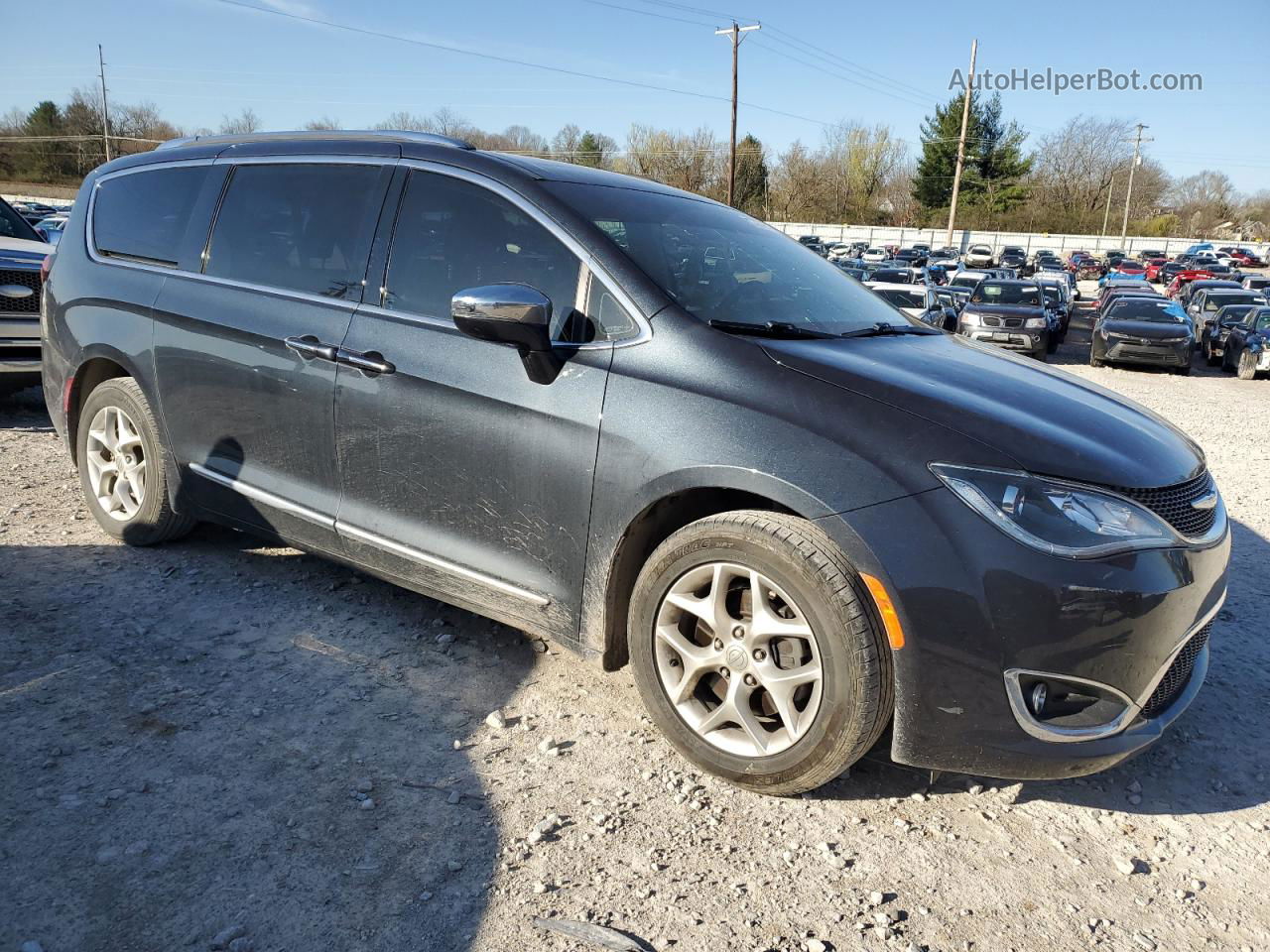 2020 Chrysler Pacifica Limited Синий vin: 2C4RC1GG2LR285382