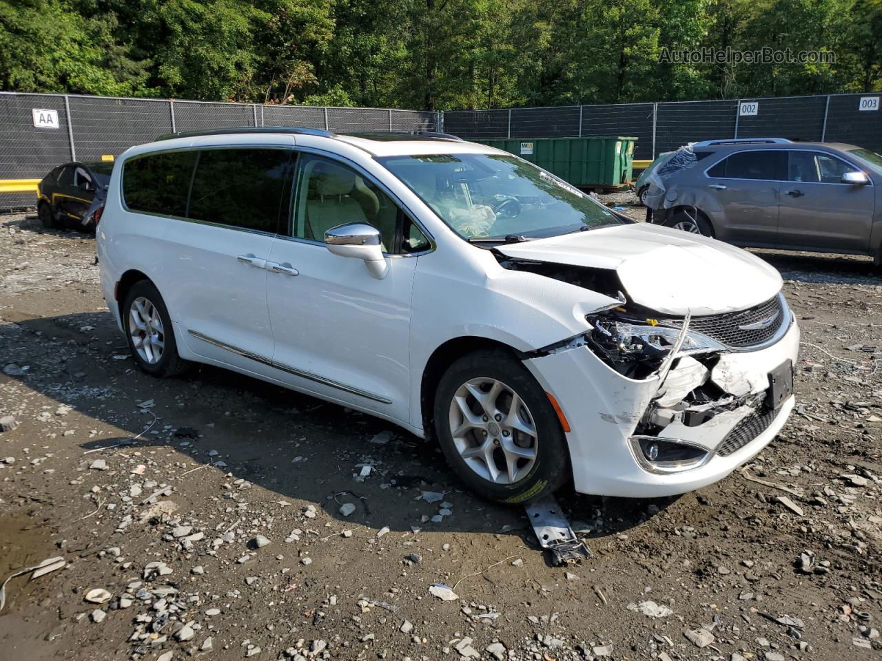 2020 Chrysler Pacifica Limited White vin: 2C4RC1GG3LR107304