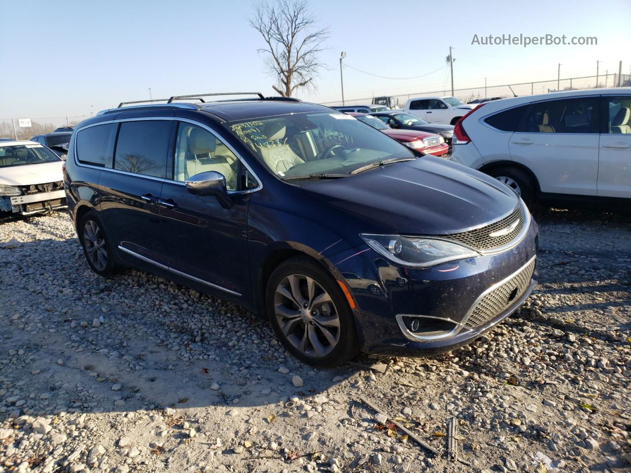 2020 Chrysler Pacifica Limited Blue vin: 2C4RC1GG3LR145356