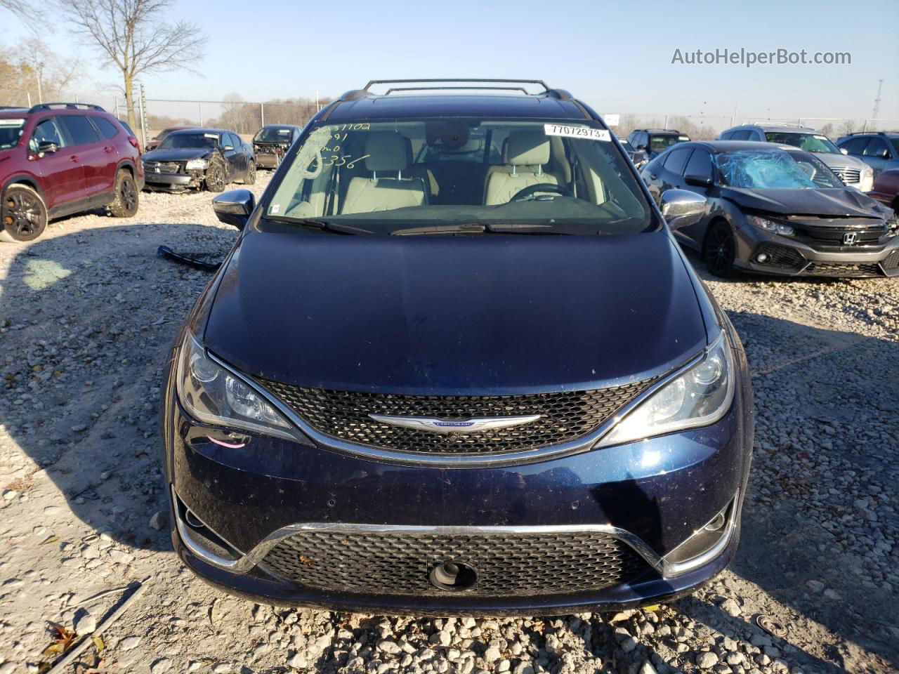 2020 Chrysler Pacifica Limited Синий vin: 2C4RC1GG3LR145356