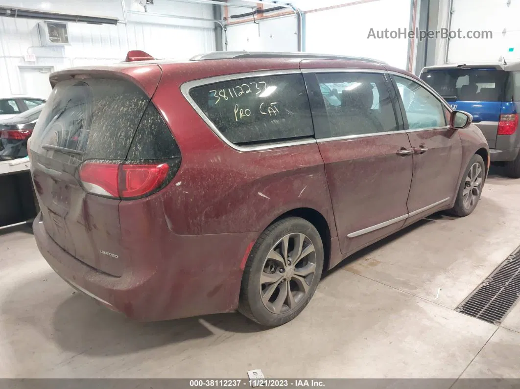 2017 Chrysler Pacifica Limited Burgundy vin: 2C4RC1GG5HR763110