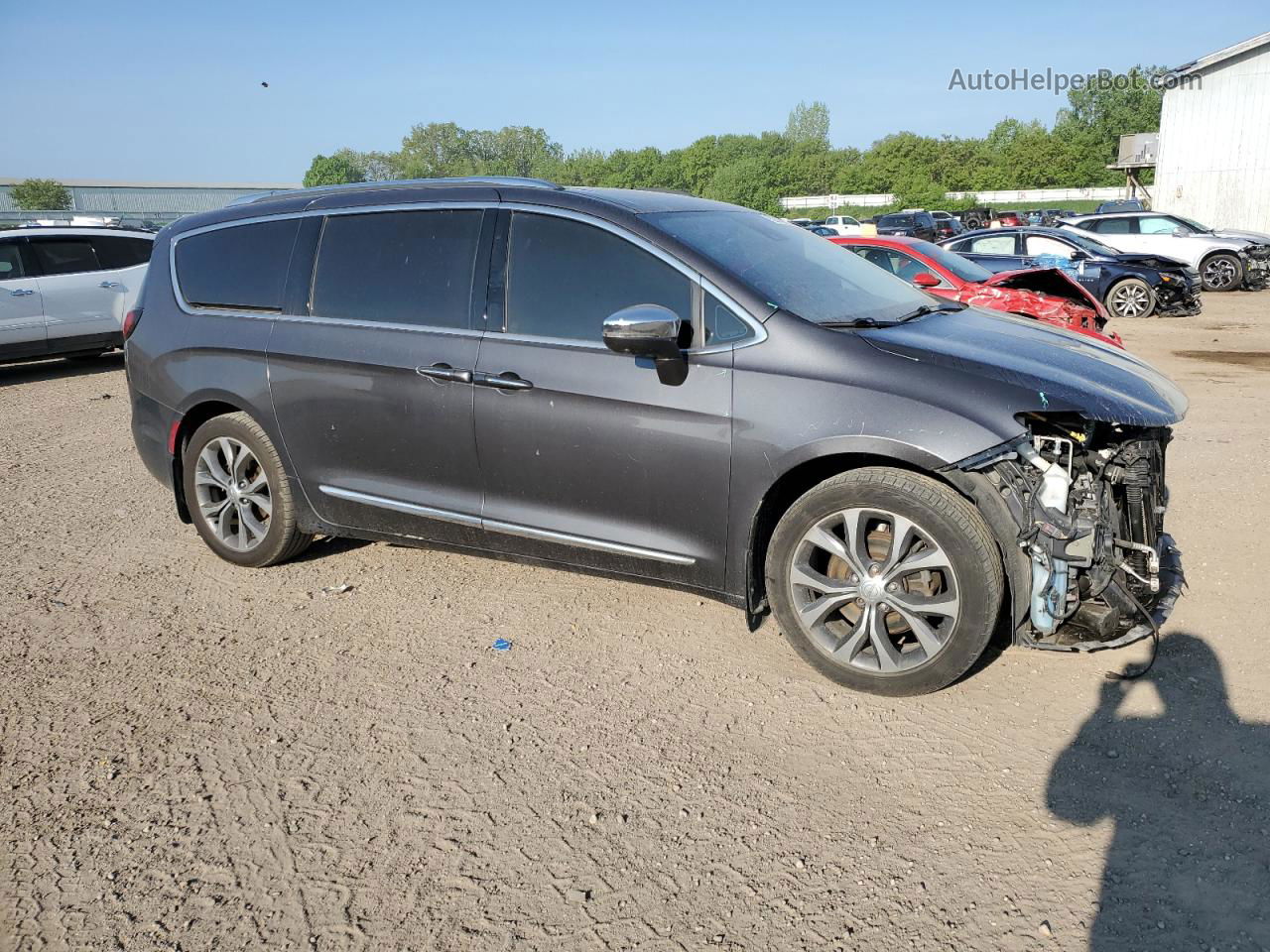 2017 Chrysler Pacifica Limited Серый vin: 2C4RC1GG6HR544835