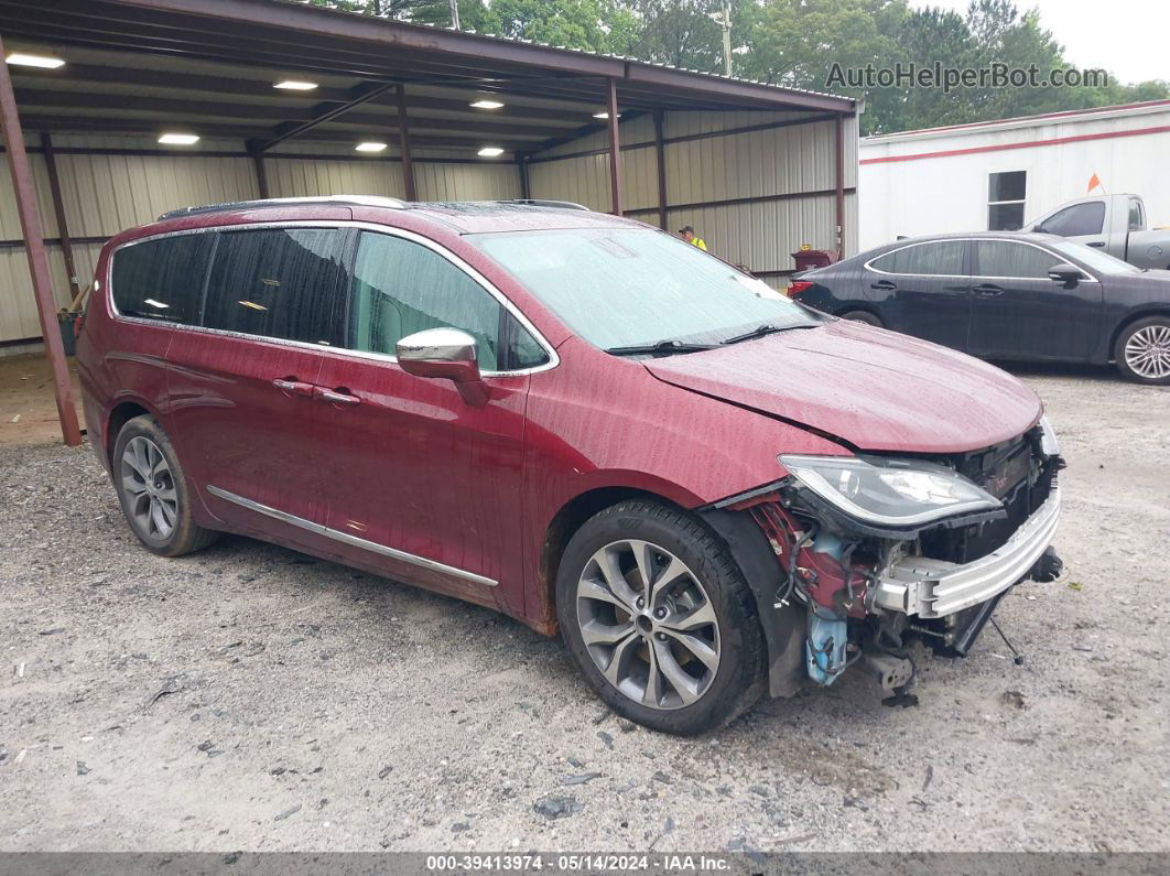 2017 Chrysler Pacifica Limited Maroon vin: 2C4RC1GG6HR595543