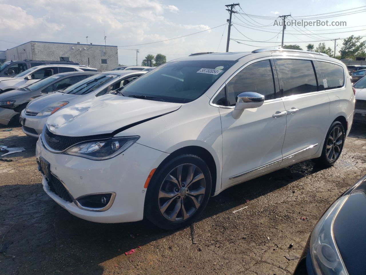 2017 Chrysler Pacifica Limited White vin: 2C4RC1GG6HR647687