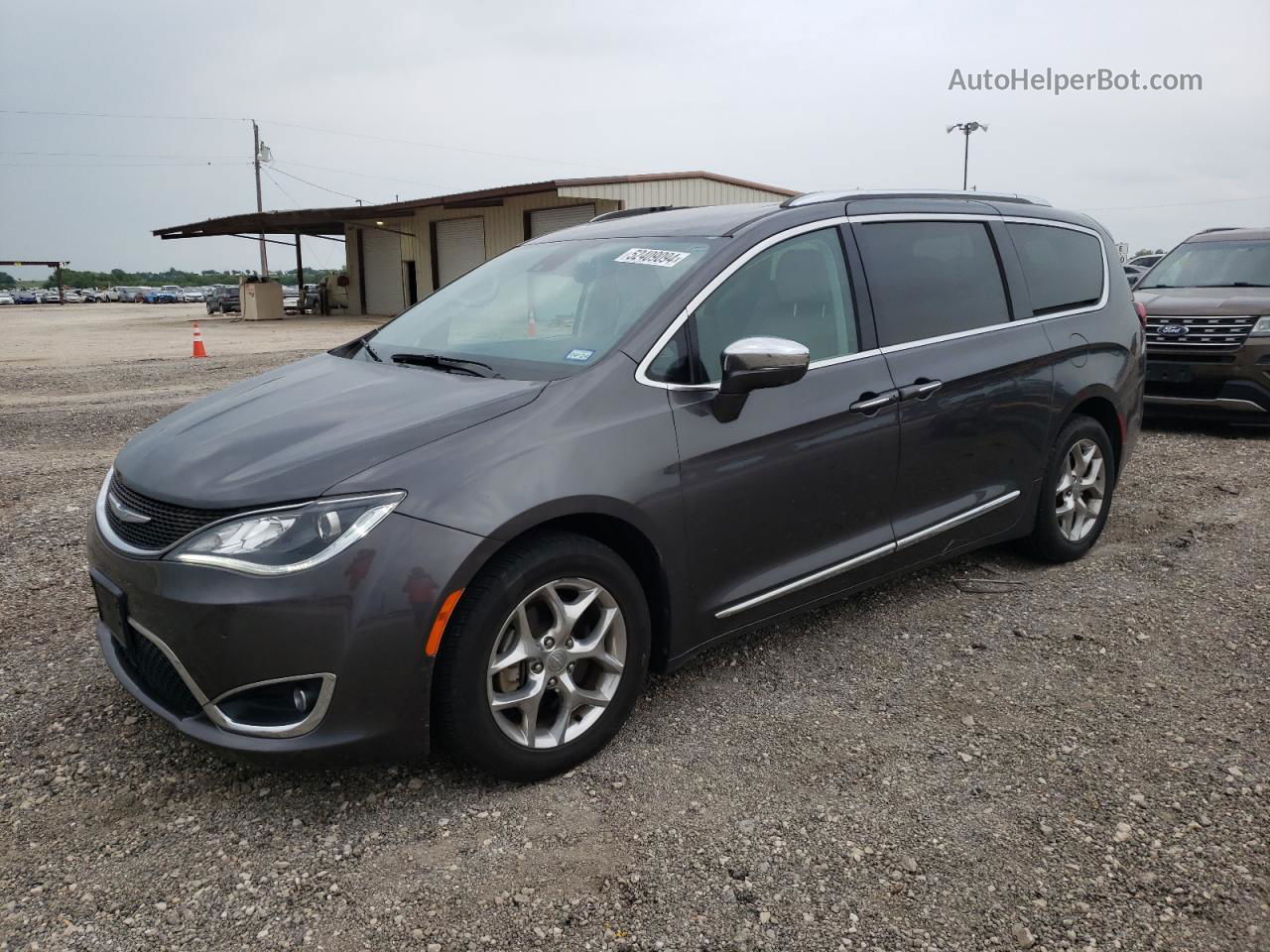 2017 Chrysler Pacifica Limited Gray vin: 2C4RC1GG6HR722954