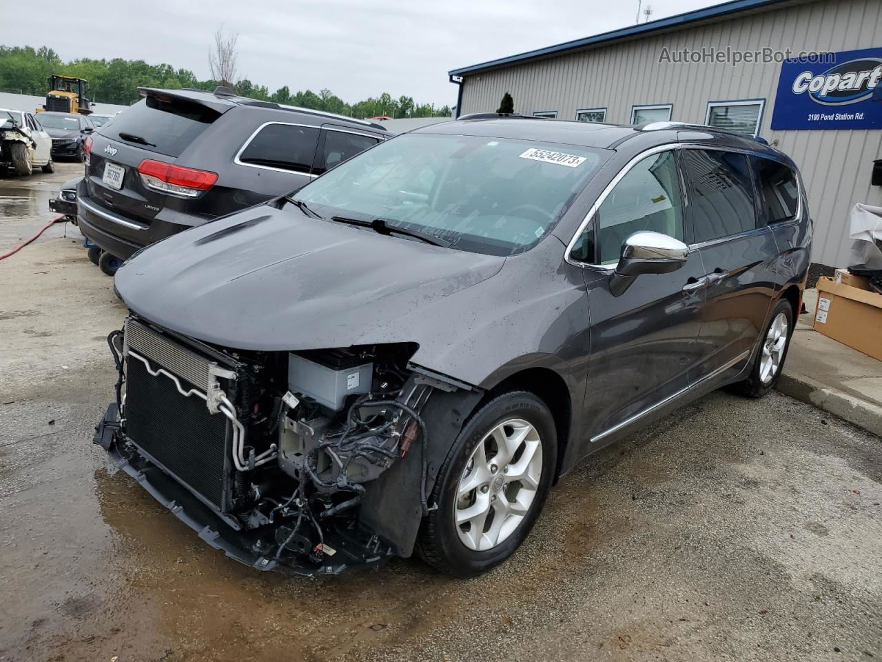 2020 Chrysler Pacifica Limited Gray vin: 2C4RC1GG6LR192509