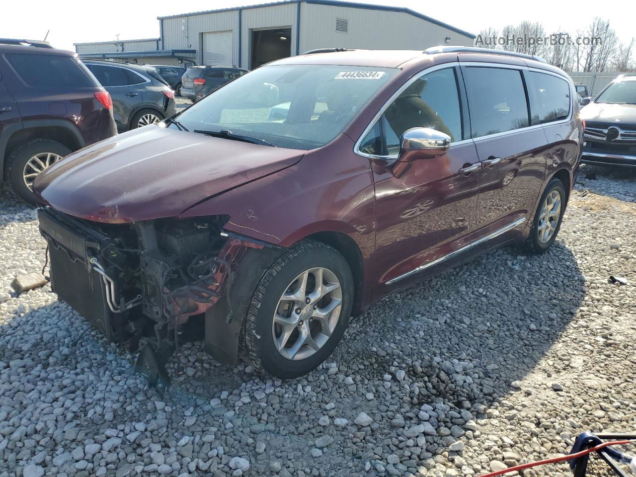 2017 Chrysler Pacifica Limited Maroon vin: 2C4RC1GG7HR528871
