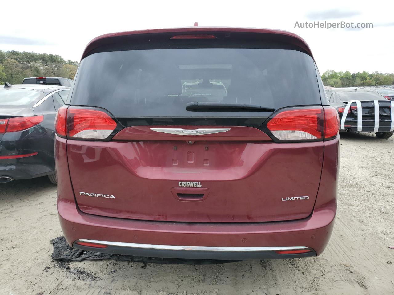 2017 Chrysler Pacifica Limited Burgundy vin: 2C4RC1GG7HR592750