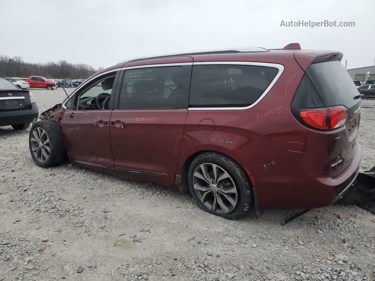 2017 Chrysler Pacifica Limited Бордовый vin: 2C4RC1GG7HR804059