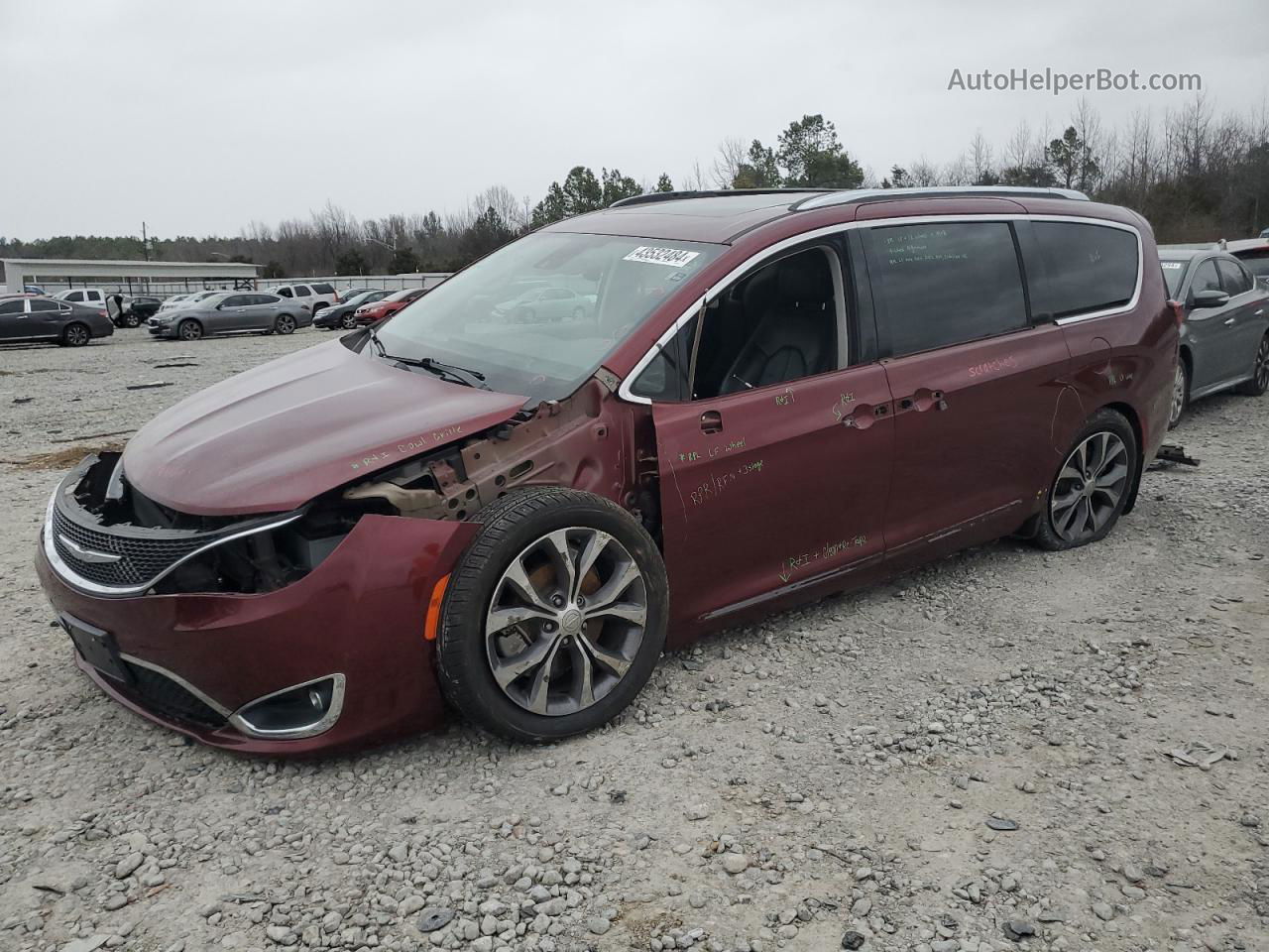 2017 Chrysler Pacifica Limited Burgundy vin: 2C4RC1GG7HR804059