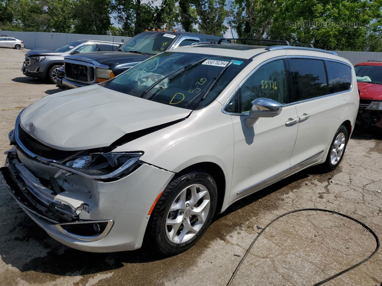 2020 Chrysler Pacifica Limited White vin: 2C4RC1GG7LR281280