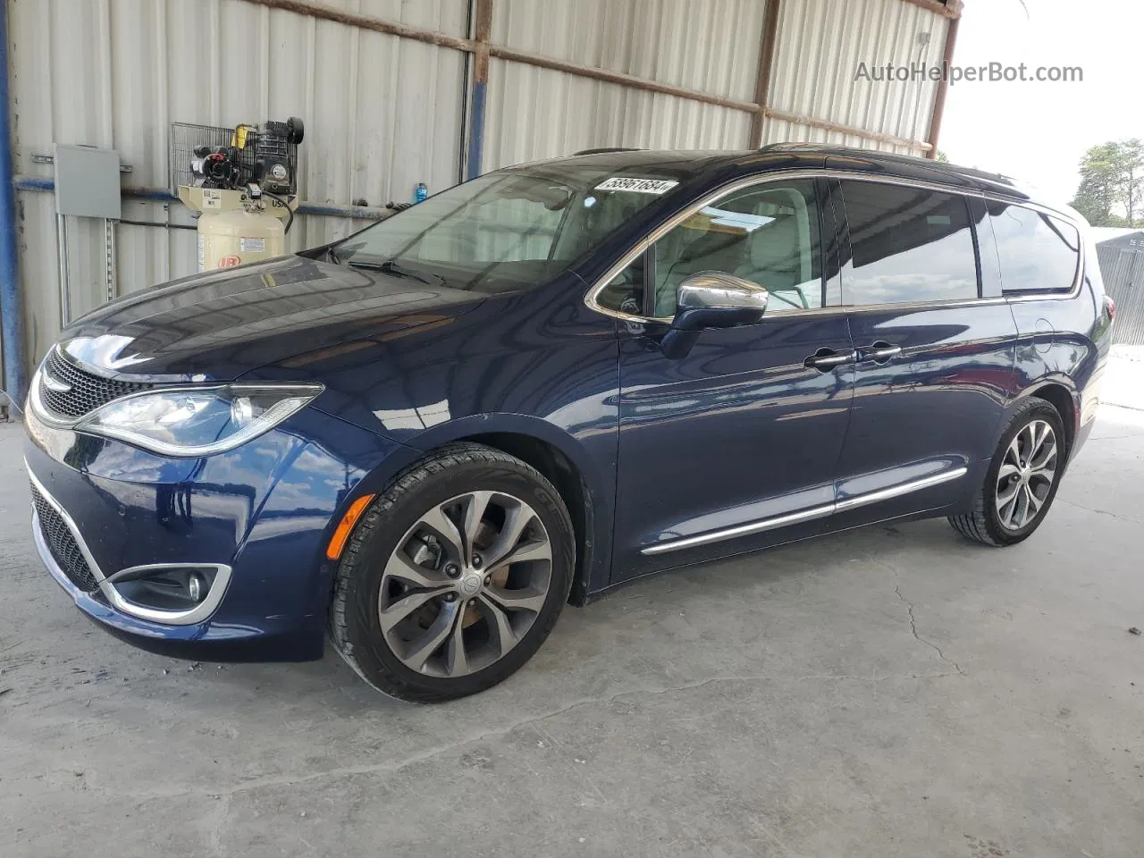 2017 Chrysler Pacifica Limited Blue vin: 2C4RC1GG8HR657279