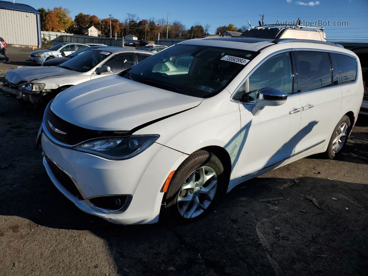 2020 Chrysler Pacifica Limited Белый vin: 2C4RC1GG8LR109839