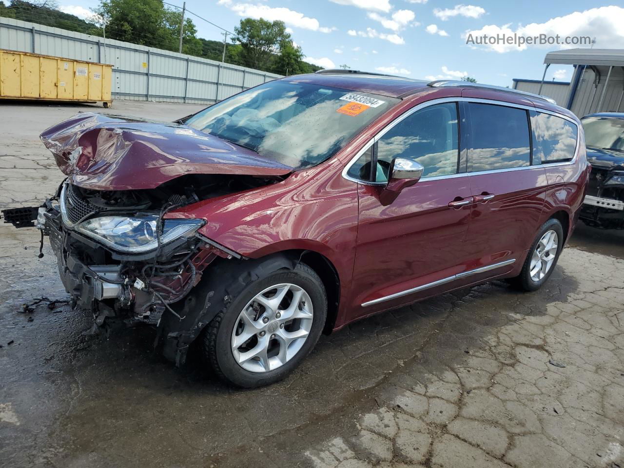 2020 Chrysler Pacifica Limited Бордовый vin: 2C4RC1GG8LR112546