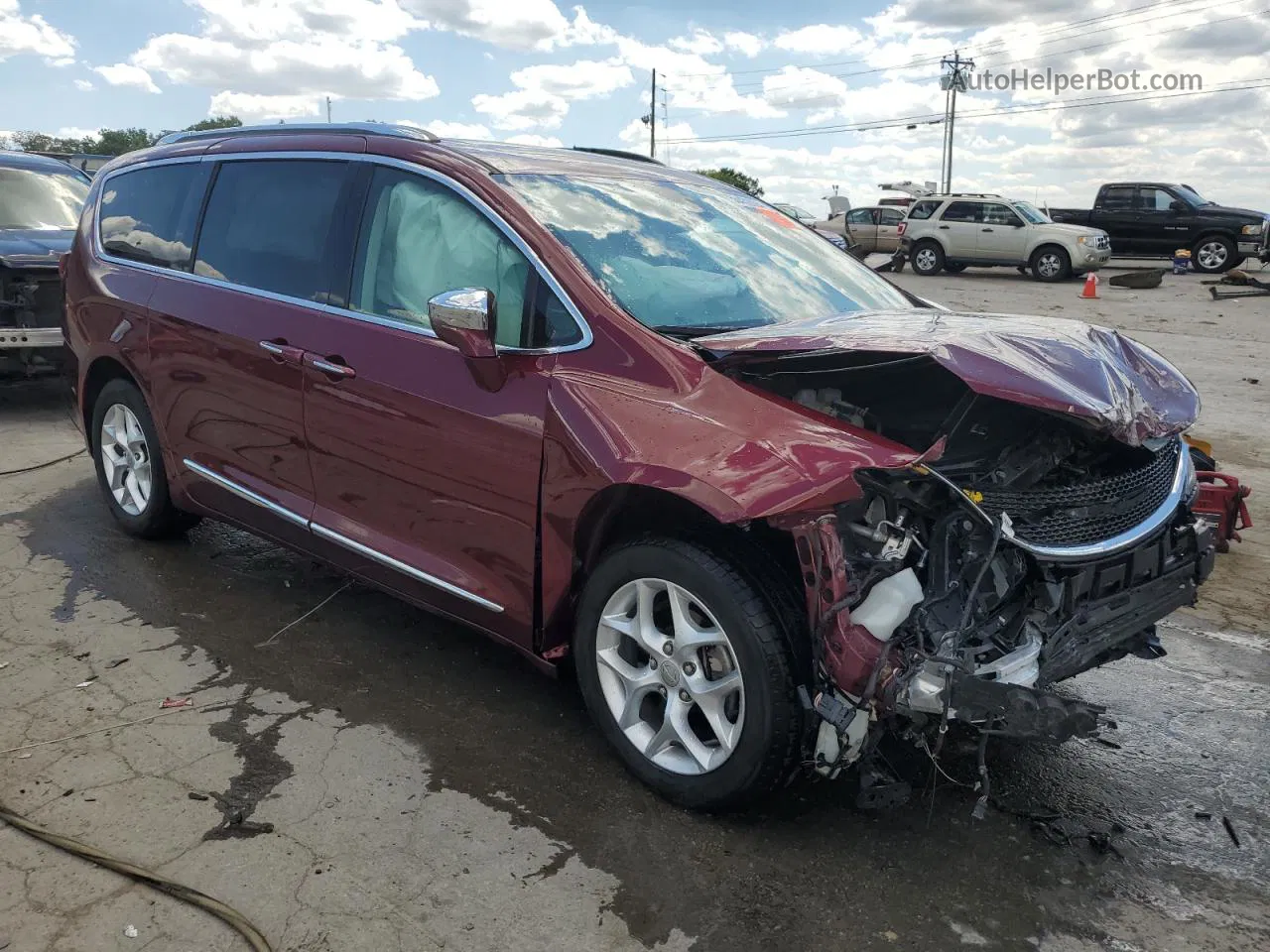 2020 Chrysler Pacifica Limited Burgundy vin: 2C4RC1GG8LR112546