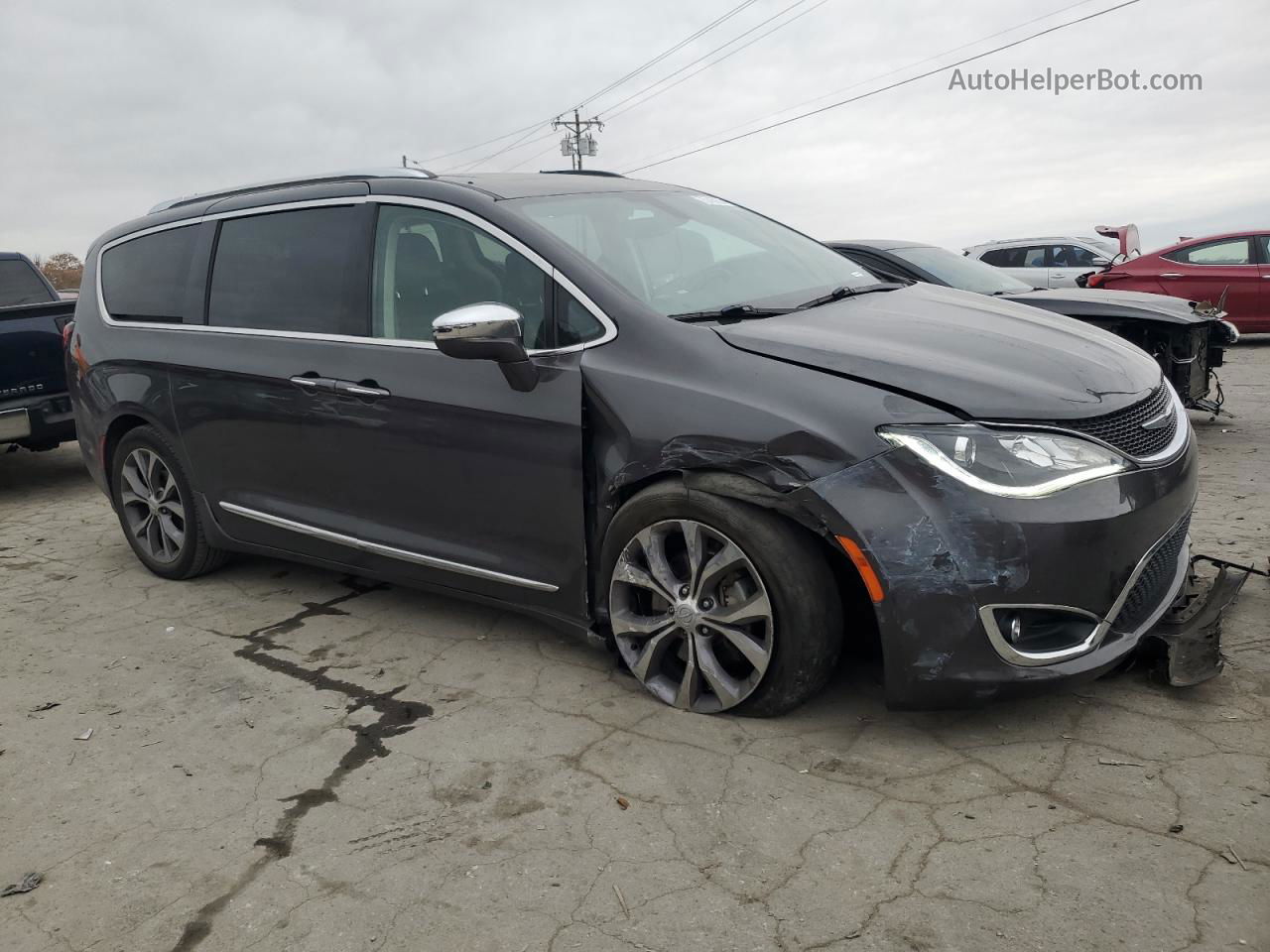 2020 Chrysler Pacifica Limited Gray vin: 2C4RC1GG8LR118248