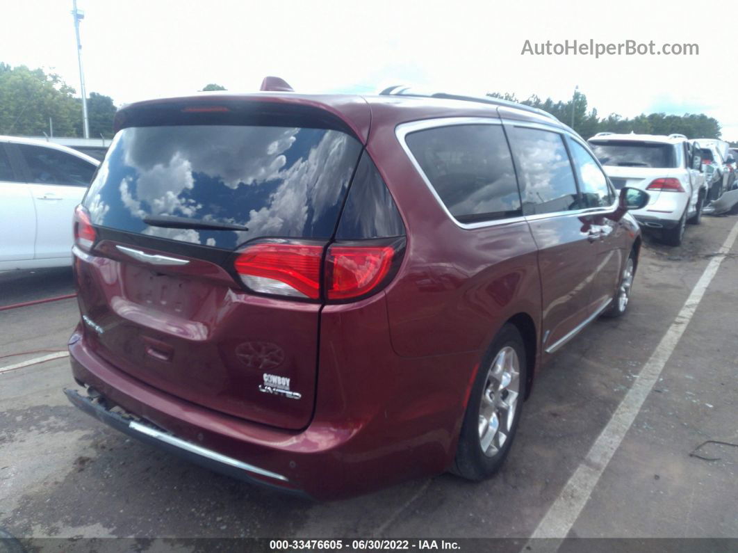 2017 Chrysler Pacifica Limited Burgundy vin: 2C4RC1GGXHR528508