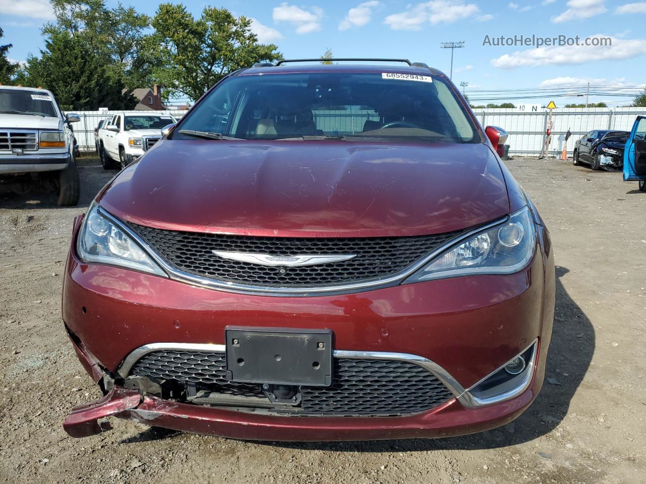 2017 Chrysler Pacifica Limited Burgundy vin: 2C4RC1GGXHR655243