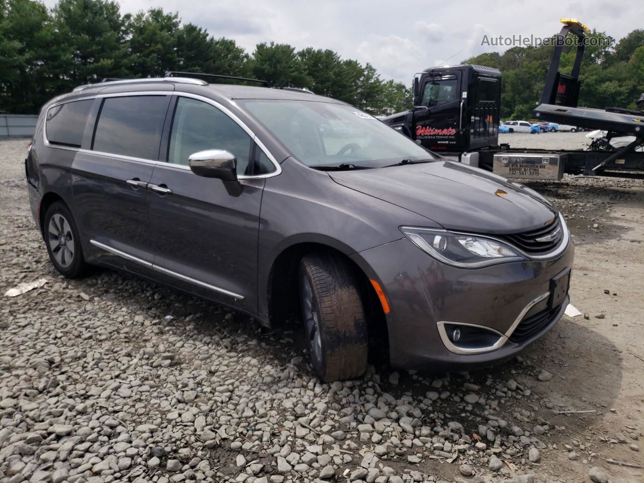 2017 Chrysler Pacifica Ehybrid Platinum Угольный vin: 2C4RC1N70HR684852