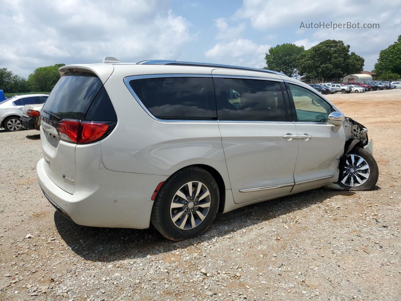 2020 Chrysler Pacifica Hybrid Limited White vin: 2C4RC1N74LR243704