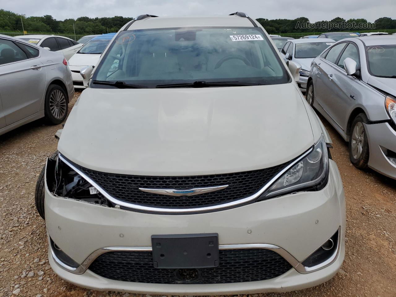 2020 Chrysler Pacifica Hybrid Limited White vin: 2C4RC1N74LR243704