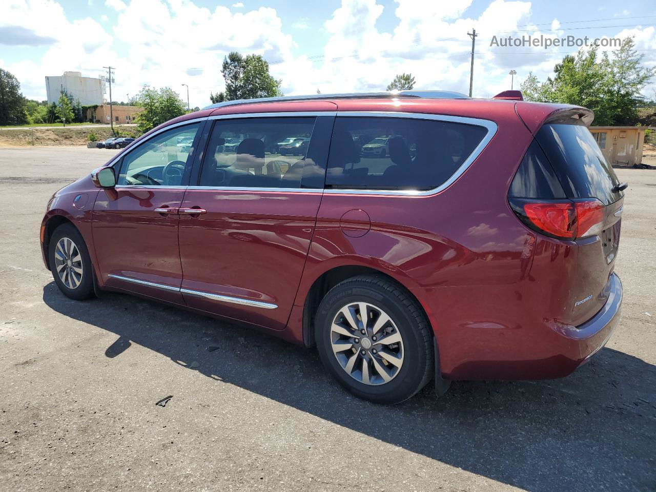 2020 Chrysler Pacifica Hybrid Limited Бордовый vin: 2C4RC1N77LR287907