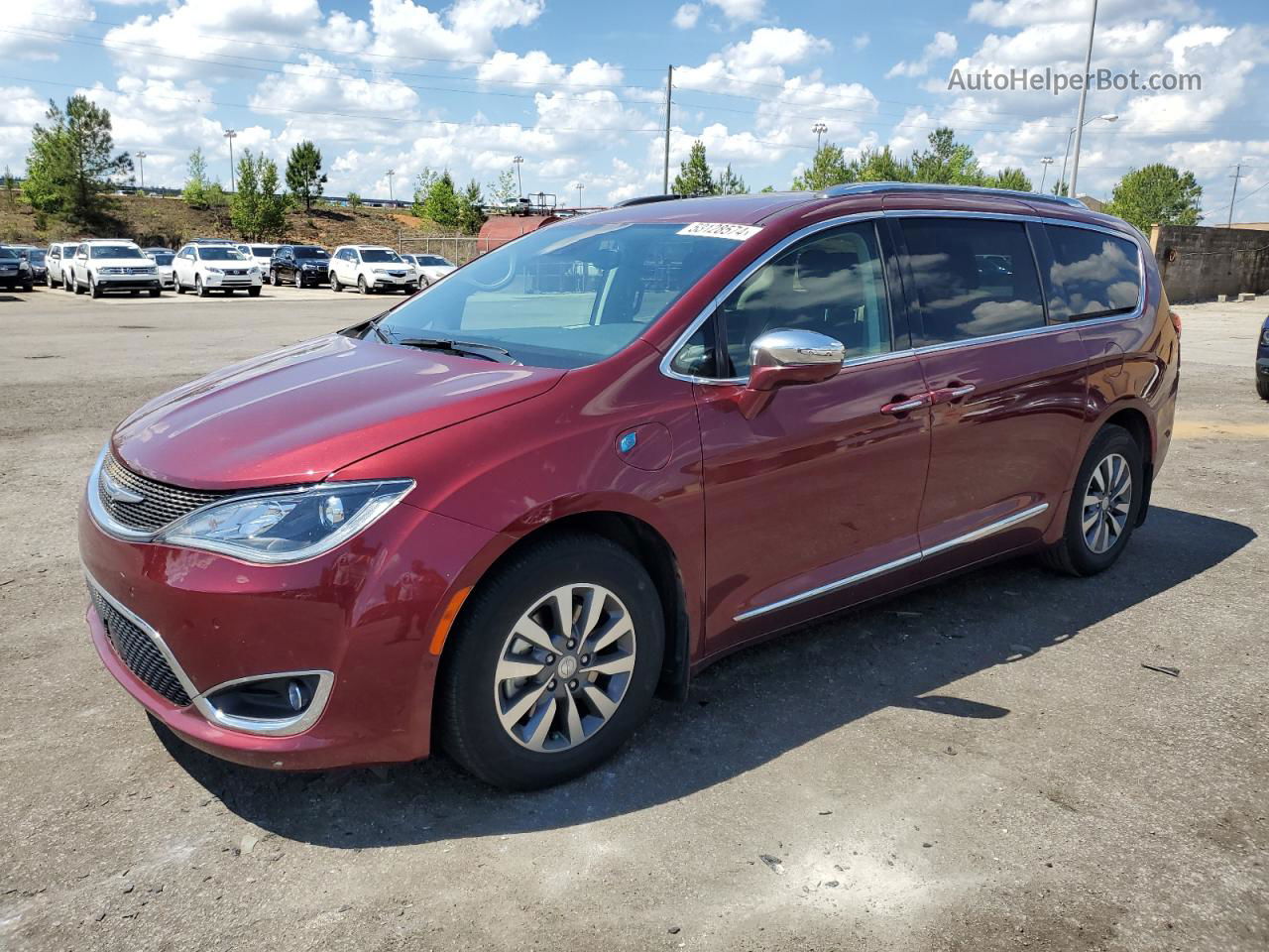 2020 Chrysler Pacifica Hybrid Limited Burgundy vin: 2C4RC1N77LR287907