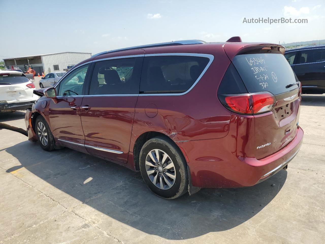 2020 Chrysler Pacifica Hybrid Limited Maroon vin: 2C4RC1N79LR257775