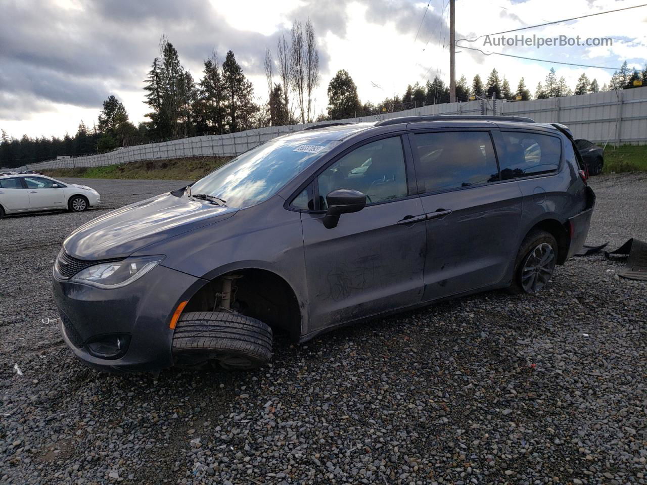 2020 Chrysler Pacifica Touring L Gray vin: 2C4RC3BG8LR258139