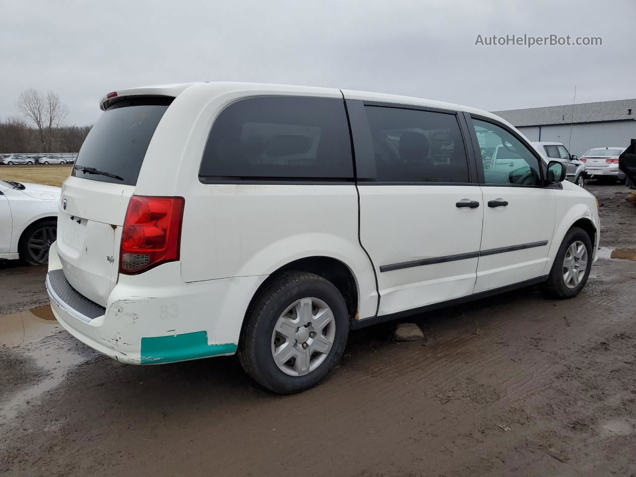 2012 Dodge Ram Van White vin: 2C4RDGAG6CR199257