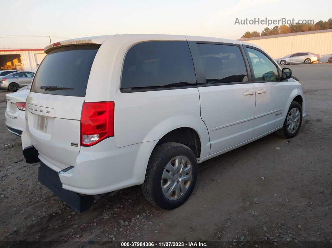 2017 Dodge Grand Caravan Se White vin: 2C4RDGBG0HR853353