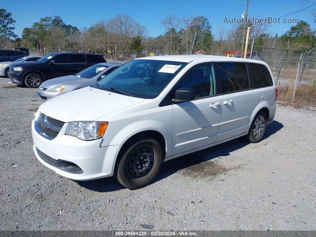 2017 Dodge Grand Caravan Se White vin: 2C4RDGBG0HR855734