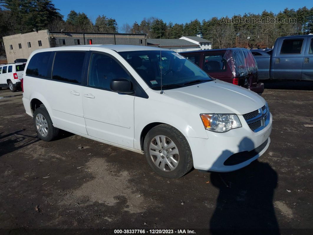 2017 Dodge Grand Caravan Se White vin: 2C4RDGBG2HR558691