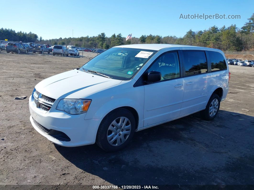 2017 Dodge Grand Caravan Se White vin: 2C4RDGBG2HR558691