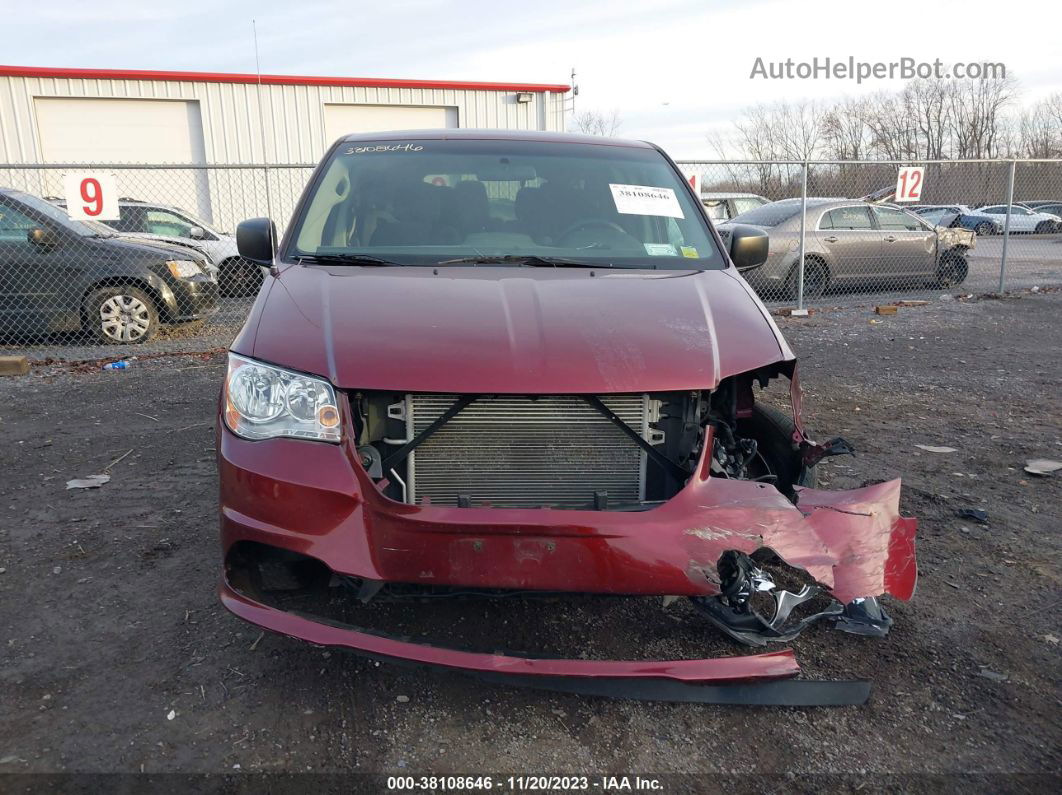 2017 Dodge Grand Caravan Se Красный vin: 2C4RDGBG2HR647452