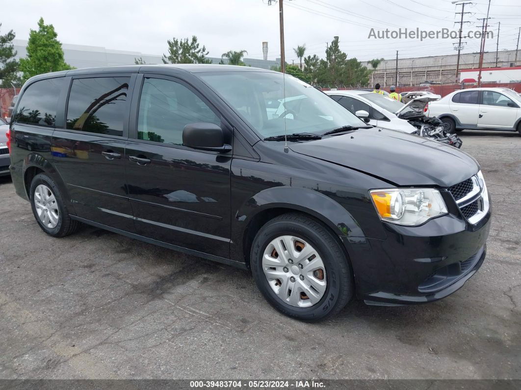 2017 Dodge Grand Caravan Se Black vin: 2C4RDGBG3HR846963