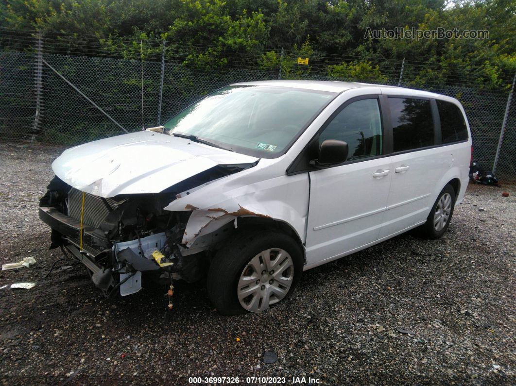 2017 Dodge Grand Caravan Se White vin: 2C4RDGBG3HR867120