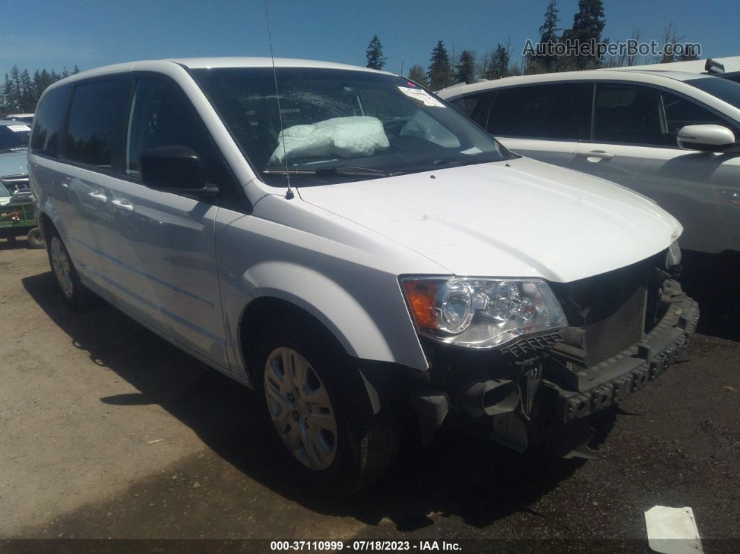 2017 Dodge Grand Caravan Se White vin: 2C4RDGBG4HR685958