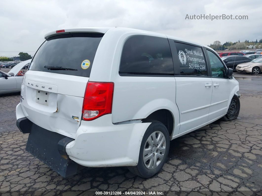 2017 Dodge Grand Caravan Se White vin: 2C4RDGBG4HR860127