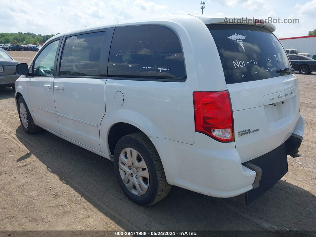 2017 Dodge Grand Caravan Se White vin: 2C4RDGBG5HR856149