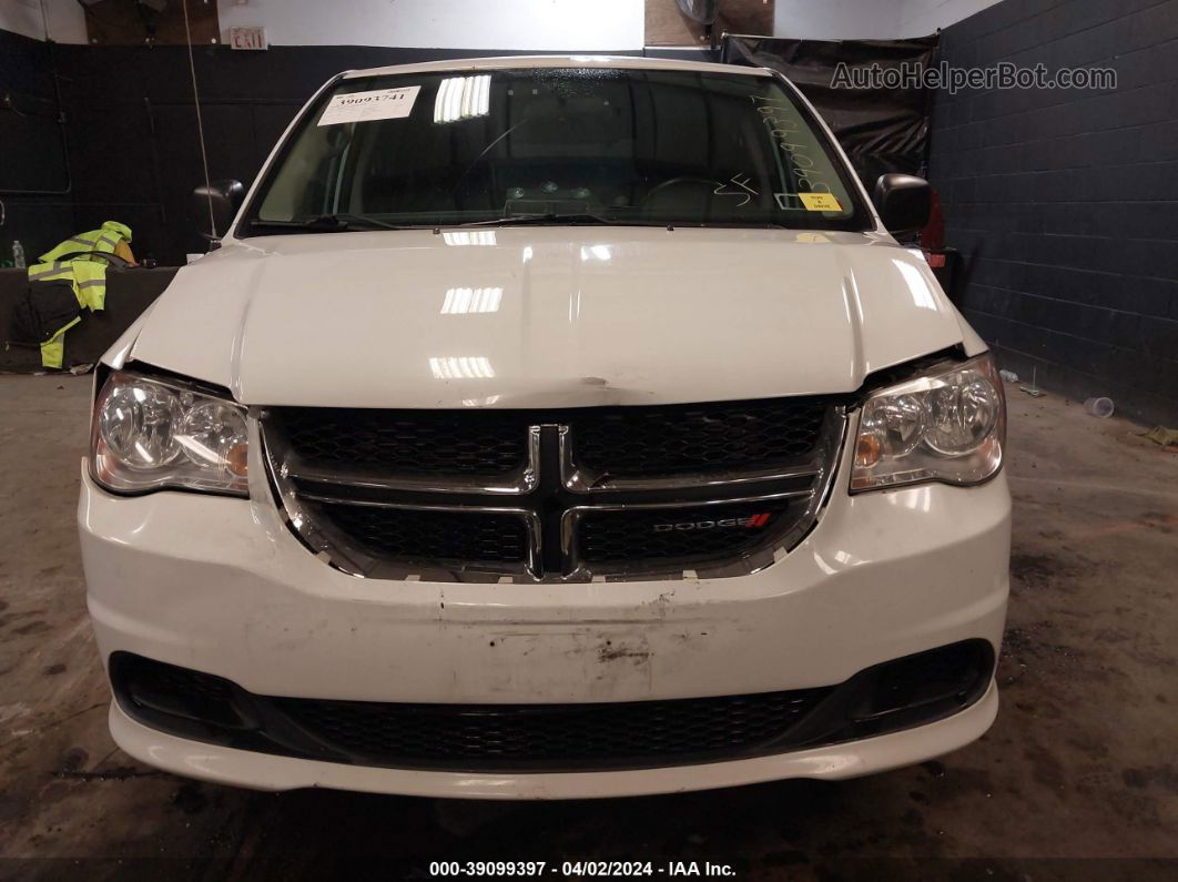 2017 Dodge Grand Caravan Se White vin: 2C4RDGBG6HR555468