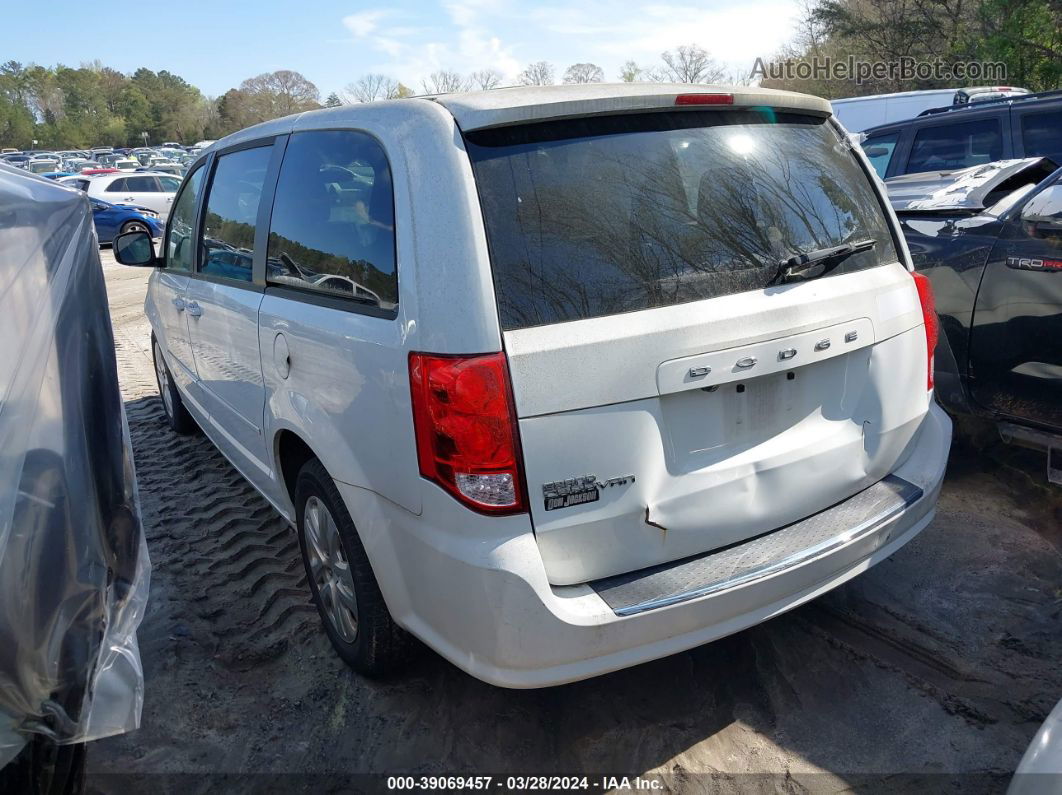 2017 Dodge Grand Caravan Se White vin: 2C4RDGBG6HR855785