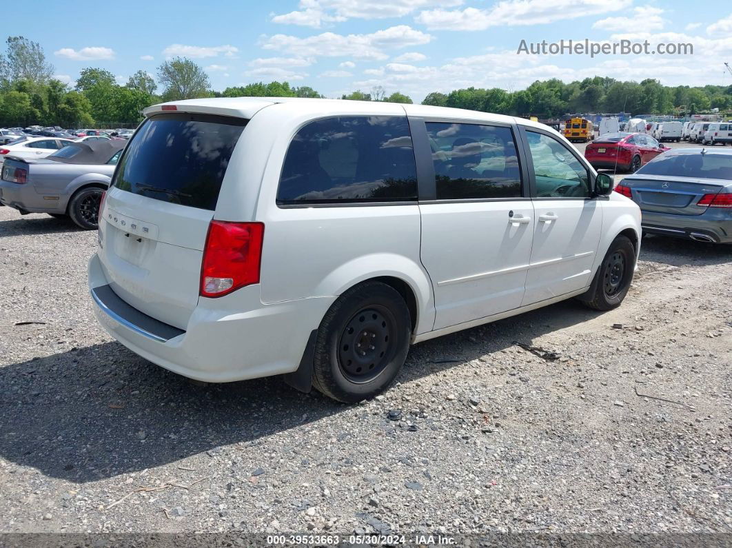 2017 Dodge Grand Caravan Se White vin: 2C4RDGBG7HR548285