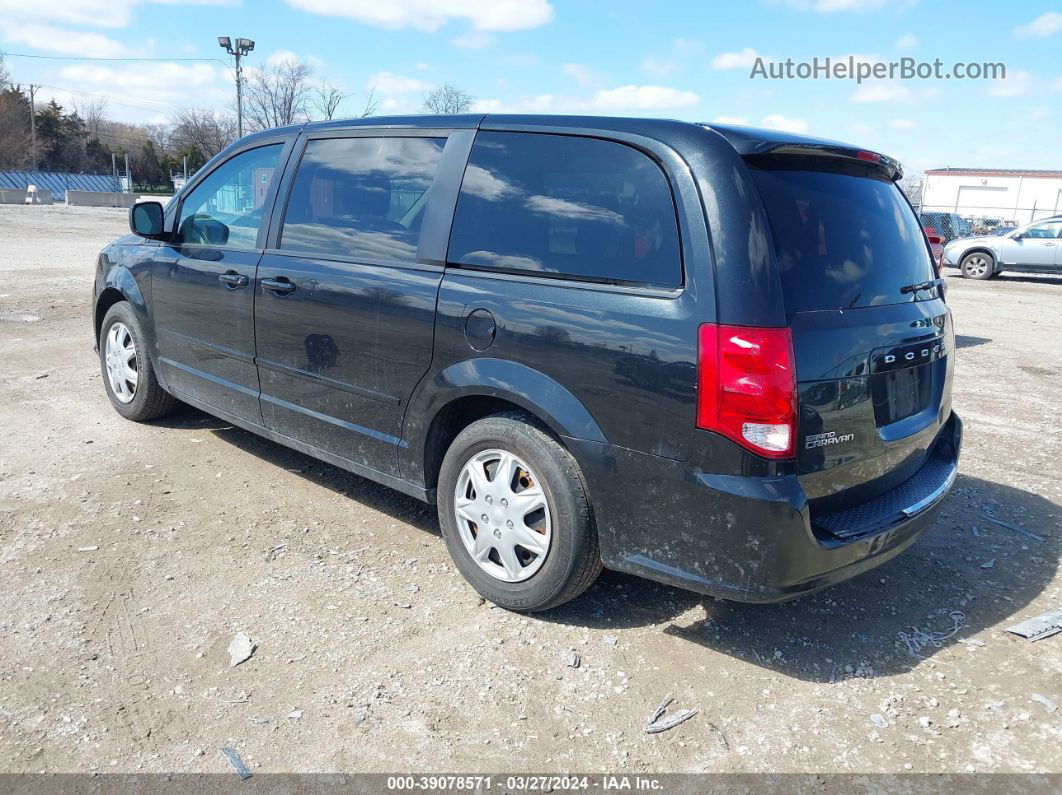 2017 Dodge Grand Caravan Se Black vin: 2C4RDGBG7HR582064