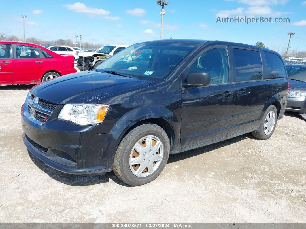 2017 Dodge Grand Caravan Se Black vin: 2C4RDGBG7HR582064