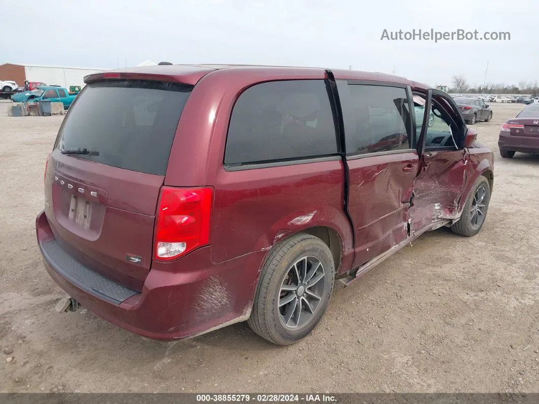 2017 Dodge Grand Caravan Se Plus Темно-бордовый vin: 2C4RDGBG7HR615306