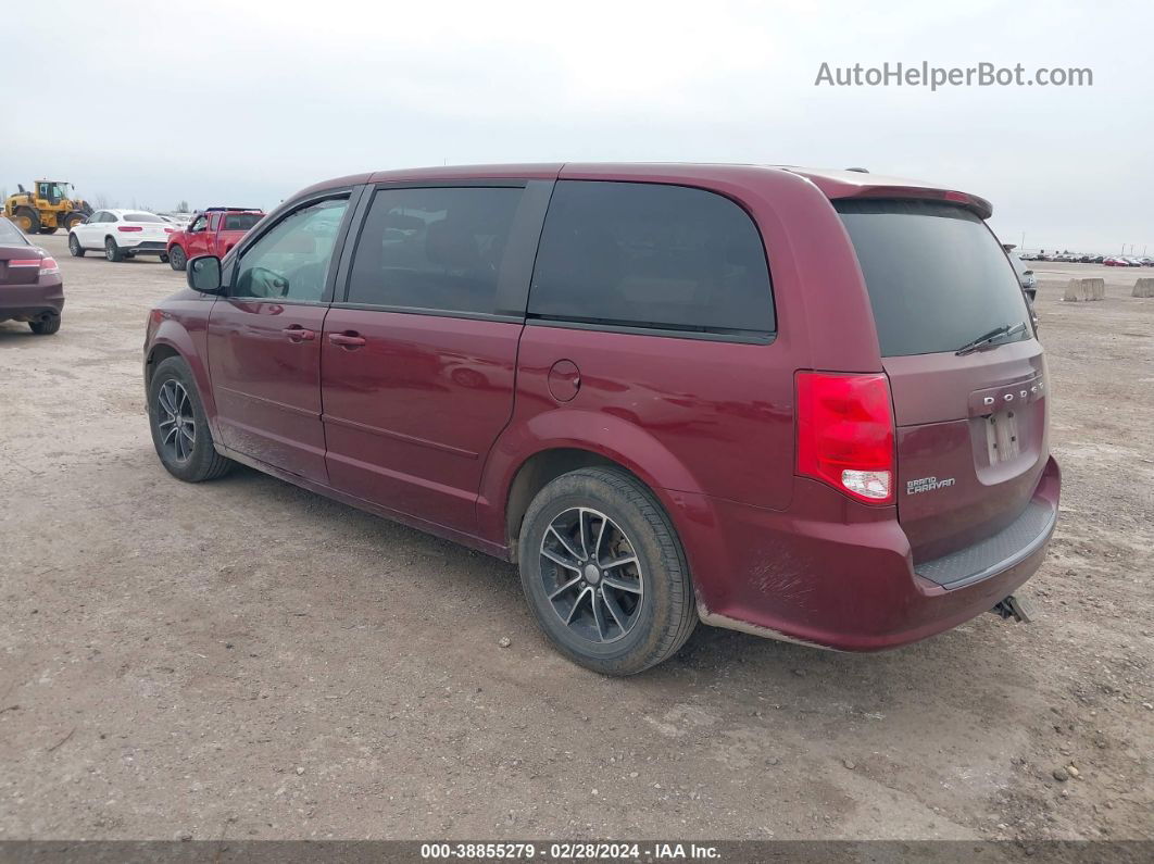 2017 Dodge Grand Caravan Se Plus Темно-бордовый vin: 2C4RDGBG7HR615306