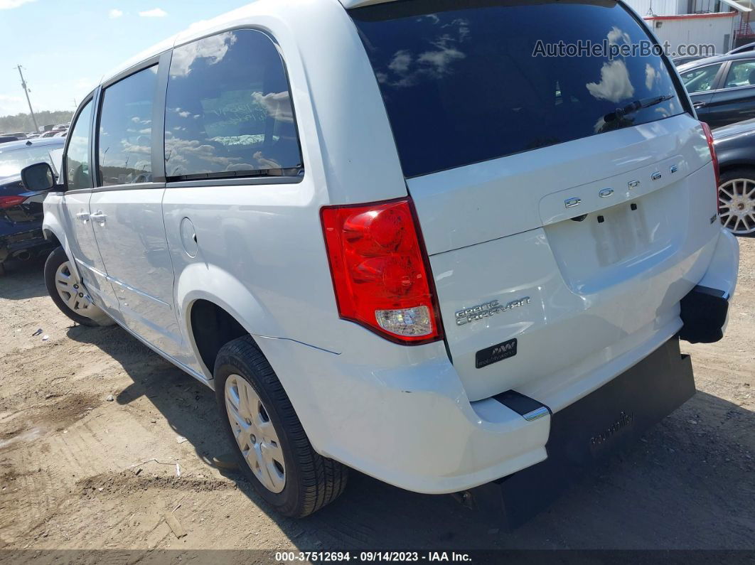 2017 Dodge Grand Caravan Se White vin: 2C4RDGBG8HR618280