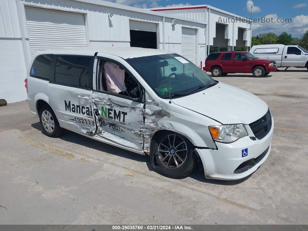 2017 Dodge Grand Caravan Se White vin: 2C4RDGBGXHR687066